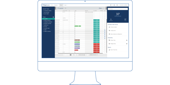 INVERS FleetControl Fleetviewer Tool Dashboard