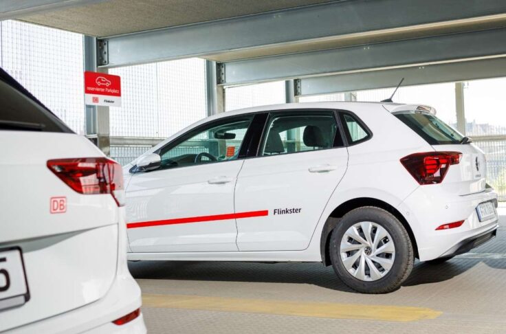 Flinkster bietet Carsharing an Bahnhöfen
