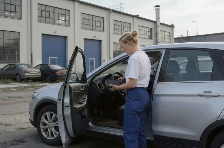 car sharing infleeting process with hands-on telematics installation