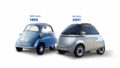 carsharing with microcars, for example BMW Isetta and Microlino