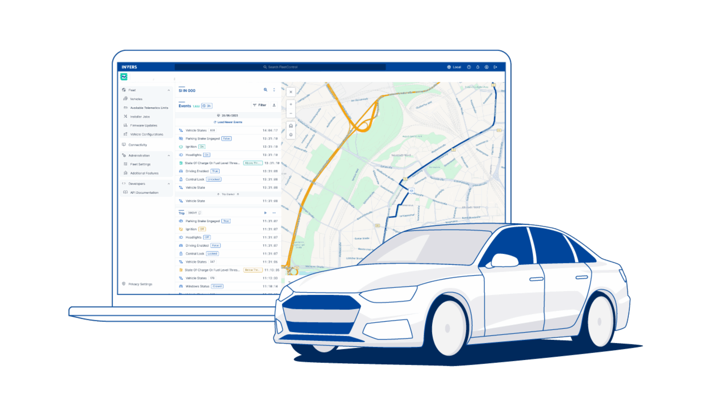 FleetControl - Your window to the INVERS platform | INVERS