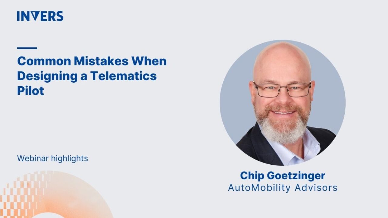 Common mistakes during a telematics pilot, with Chip G from AutoMobility Advisors