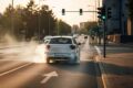 Reckless driving: A car sharing vehicle performing a kickdown