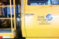 Seattle City Light utility trucks connected to the motor pool system